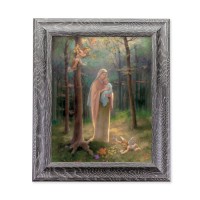 8" X 10" Madonna of the Woods Print in 10.5" X 12.5" Grey Oak Finish Frame