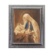 8"x10" Chambers: Madonna and Child Print in 10.5" x 12.5" Grey Oak Finish Frame