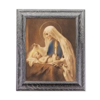 8"x10" Chambers: Madonna and Child Print in 10.5" x 12.5" Grey Oak Finish Frame