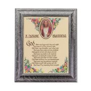 10 1/2" x 12 1/2" Grey Oak Finish Frame with an 8" x 10" House Blessing Print