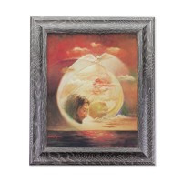 10 1/2" x 12 1/2" Grey Oak Finish Frame with an 8" x 10" Segura: Trinity Print