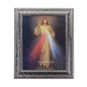 10 1/2" x 12 1/2" Grey Oak Finish Frame with an 8" x 10" Divine Mercy Print 10 1/2" x 12 1/2" Grey Oak Finish Frame with an 8" x 10" Divine Mercy Print