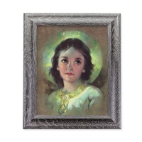 10 1/2" x 12 1/2" Grey Oak Finish Frame with an 8" x 10" The Child Jesus Print