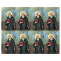 Saint Benedict Eight-Up Micro Perforated Bulk Prayer-Cards - 125 sheets (1000 total cards) Saint Benedict Eight-Up Micro Perforated Bulk Prayer-Cards - 125 sheets (1000 total cards)