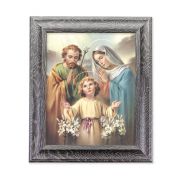 10 1/2" x 12 1/2" Grey Oak Finish Frame with an 8" x 10" The Holy Family Print