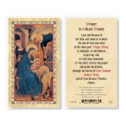 25pk - Prayer To Obtain Favors Gold Stamped Laminated Holy Card  Pk 25