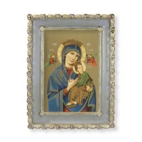 5 1/2" x 7 1/2" Rosebud Frame with Our Lady of Perpetual Health Print