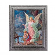 10 1/2" x 12 1/2" Grey Oak Finish Frame with an 8" x 10" Guardian Angel Print 10 1/2" x 12 1/2" Grey Oak Finish Frame with an 8" x 10" Guardian Angel Print