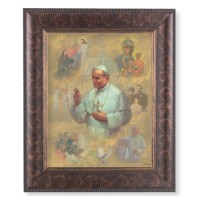 11 1/4" x 13 1/4" Art Deco Frame with an 8" x 10" St. John Paul II Print