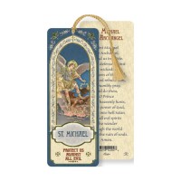 10pk - St. Michael Laminated Bookmark (Sold in Inc. of 10)