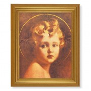 10" x 12" Gold Leaf Finish Beveled Frame with 8" x 10" Light of the World Textured Art