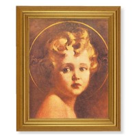 10" x 12" Gold Leaf Finish Beveled Frame with 8" x 10" Light of the World Textured Art