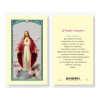 25pk - La Oracion Del Senor Sagrado Corazon Laminated Holy Card Pk 25