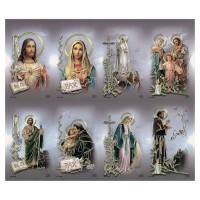 Assorted Subjects Silver Stamped 8-Up Micro-Perf