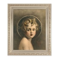 10" x 12" Ornate Silver Frame with a Chambers: Light of the World Print