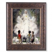11 1/4" x 13 1/4" Art Deco Frame with an 8" x 10" Our Lady of Fatima Print