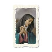 Sorrowful Madonna Holy Card