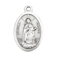25pk - 1" Stella Maris/Our Lady Star of The Sea Ox Medal  sold in inc of 25