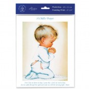 3pk - 8" x 10"  Praying Boy Print  (sold in inc. of 3)