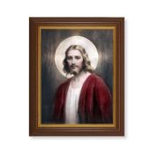 10 1/2" x 12 1/2" Walnut Finish Beveled Frame with 8" x 10" Confide in Me Textured Art