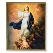 8" x 10" Gold Plaque Frame with a Murillo: Immaculate Conception Print