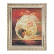 10" x 12" Ornate Silver Frame with a Segura: Holy Spirit Print