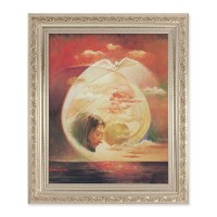10" x 12" Ornate Silver Frame with a Segura: Holy Spirit Print