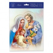 3pk - 8" x 10" Holy Family Print  (sold in inc. of 3)