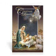 10pk - Infant Jesus with Mary  Christmas Blessings Greeting Cards  Sold in inc of 10