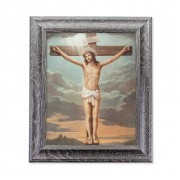 10 1/2" x 12 1/2" Grey Oak Finish Frame with an 8" x 10" The Crucifixion Print 10 1/2" x 12 1/2" Grey Oak Finish Frame with an 8" x 10" The Crucifixion Print