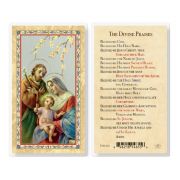 The Divine Praises Holy Family Laminated Holy Card. Inc. of 25