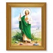 10" x 12" Gold Leaf Finish Beveled Frame with 8" x 10" St. Jude Textured Art