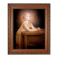 10" x 12" Ornate Wood Frame with an 8" x 10" Chambers: Thy Will be Done Print