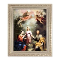10" x 12" Ornate Silver Frame with a Murillo: Heavenly and Earthly Trinities Print