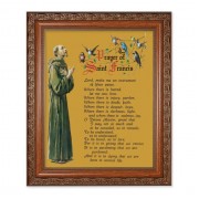 10" x 12" Ornate Wood Frame with an 8" x 10" Prayer of Saint Francis Print