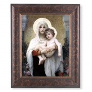 11 1/4" x 13 1/4" Art Deco Frame with an 8" x 10" Bouguereau: Madonna of the Roses Print