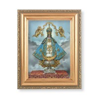 5.5" x 7" Antique Gold Frame with a Virgen de San Juan Print