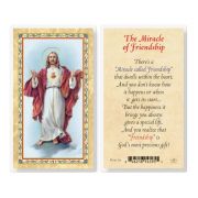The Miracle of Friendship - SHJ Laminated Holy Card. Inc. of 25