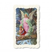 Guardian Angel Crossing The Bridge Prayer-Card
