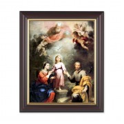 10" x 12" Walnut Frame with Gold Inside Lip and a 8" x 10" Murillo: Heavenly andEarthly Trinities Print