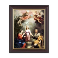 10" x 12" Walnut Frame with Gold Inside Lip and a 8" x 10" Murillo: Heavenly andEarthly Trinities Print