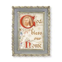 5 1/2" x 7 1/2" Rosebud Frame with House Blessing Print