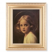 10 1/4" x 12 1/4" Satin Gold Frame with an 8" x 10" Mary Most Holy Print
