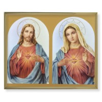 11" x 14" Gold Plaque Frame with a The Sacred Hearts Print