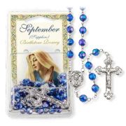 September Sapphire Birthstone Rosary