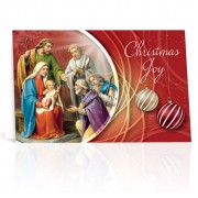 10pk - Holy Family with Shepherds Christmas Card  Sold in inc of 10