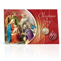 10pk - Holy Family with Shepherds Christmas Card  Sold in inc of 10