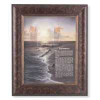 11 1/4" x 13 1/4" Art Deco Frame with an 8" x 10" Footprints Print
