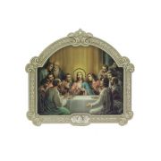 5" Cathedral 3D Plaque Last Supper