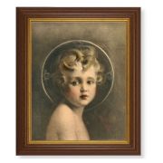 10 1/2" x 12 1/2" Walnut Finish Beveled Frame with 8" x 10" Chambers: Light of the World Textured Art